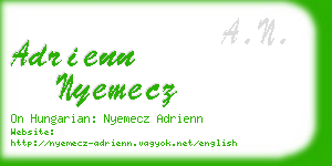 adrienn nyemecz business card